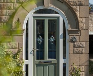 Chartwell Green UPVC entrance door.